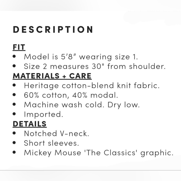 TORRID DISNEY Mickey Mouse & Friends Black Classic Fit Tee! NWT! - Picture 7 of 9